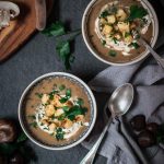 Champion Maronen Cremesuppe - Weihnachtsmenü Vorspeise, glutenfrei, ohne raffinierten Zucker - www.appleandginger.de