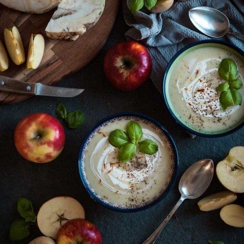 Rezept für eine Apfel Sellerie Suppe - Apple and Ginger Rezept für eine Apfel Sellerie Suppe - Apple and Ginger