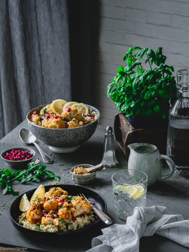 Blumenkohl-Hirse-Salat mit Dukkah - Apple and Ginger
